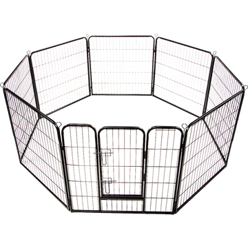 8 Panel Heavy Duty Pet Dog Playpen Puppy Exercise Fence Enclosure Cage Randy & Travis Machinery